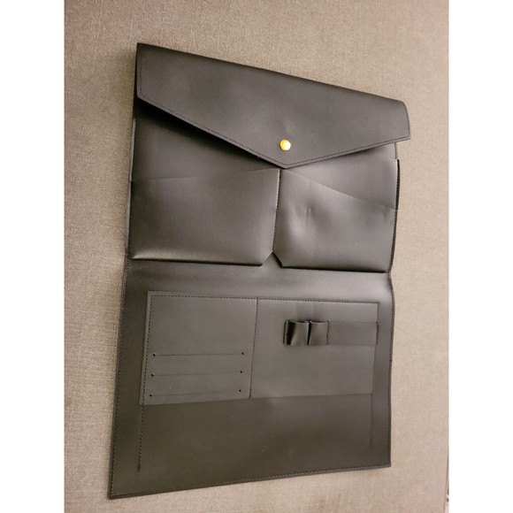 Megan Portfolio Clutch Vegan Microsuede Laptop Tablet Sleeve Glass Ladder & Co - Picture 3 of 5